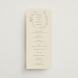 "floral stamp" - Wedding Programs in Ivory by Baumbirdy - Front