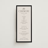 "Threaded" - Wedding Programs in Suit by Pixel and Hank - Front