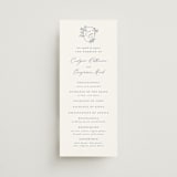 "Close to my Heart" - Wedding Programs in Twilight Whisper by Design Lotus - Front