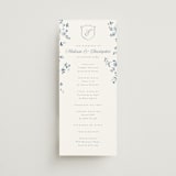 "Wildflower Corners" - Wedding Programs in Bluebell by Everett Paper Goods - Front