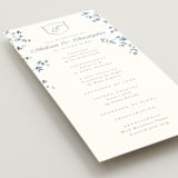 "Wildflower Corners" - Wedding Programs in Bluebell by Everett Paper Goods - Detail
