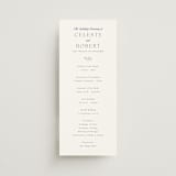 "Hydrangea" - Wedding Programs in Toscana by Claudia Orengo - Front