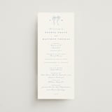 "Bow Frame" - Wedding Programs in Lagoon by Leah Bisch - Front