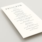 "photo" - Wedding Programs in Snow by Lori Wemple - Detail