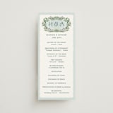 "Sierra" - Wedding Programs in Spruce by Paper Sun Studio - Front