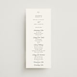 "Classic & Timeless" - Wedding Programs in Obsidian by Lucrecia Caporale - Front