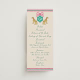 "Whimsical Hand Illustrated Crest" - Wedding Programs in Peony by Jackie Crawford - Front