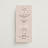 "Arch Monogram" - Wedding Programs in Dusty Rose by Kelly Schmidt - Front