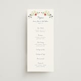 "Wildflower Romance" - Wedding Programs in Ivory by frau brandt - Front