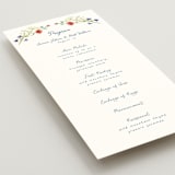 "Wildflower Romance" - Wedding Programs in Ivory by frau brandt - Detail