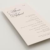 "Sibonie" - Wedding Programs in Ivory by Melanie Kosuge - Detail
