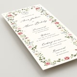 "Ornate" - Wedding Programs in Peony by Sarah Knight - Detail