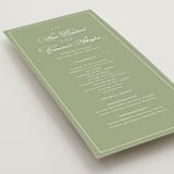 "Greenwood" - Wedding Programs in Garden by Kelly Schmidt - Detail