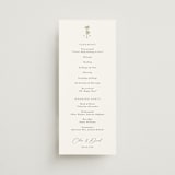 "Palm Monogram" - Wedding Programs in Leaf by Olivia Raufman - Front