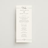 "Black Tie Elegance" - Wedding Programs in Tuxedo by Nicoletta Savod - Front