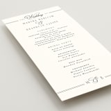 "Black Tie Elegance" - Wedding Programs in Tuxedo by Nicoletta Savod - Detail