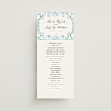 "Almafi" - Wedding Programs in Cerulean by Itsy Belle Studio - Front