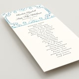 "Almafi" - Wedding Programs in Cerulean by Itsy Belle Studio - Detail