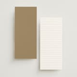 "Classic decorum" - Wedding Programs in Golden by Stacey Meacham - Back of Card Options