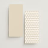 "Whimsy" - Wedding Programs in Latte by Cara Scott - Back of Card Options