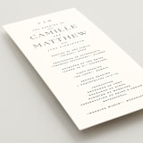 "Gwenyth" - Wedding Programs in Onyx by Kristie Kern - Detail