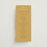 "Silhouette" - Wedding Programs in Sunrise by Lindsay Megahed - Front