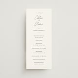 "modern classic" - Wedding Programs in Jasmine by Pippa Shaw - Front