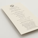 "White Oak" - Wedding Programs in Dove by Amy Kross - Detail