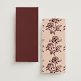 "Museum" - Wedding Programs in Burgundy by Nazia Hyder - Back of Card Options
