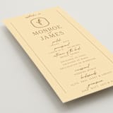 "Classic and Floral" - Wedding Programs in Bark by Jen Ramsey - Detail