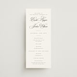"Side by Side" - Wedding Programs in Tuxedo by Orasie - Front