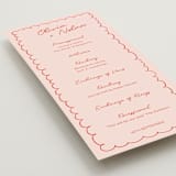 "Party On!" - Wedding Programs in Sangria Spark by Zove Ahhh - Detail