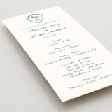 "Palm Tree Crest" - Wedding Programs in Palm by Erika Firm - Detail