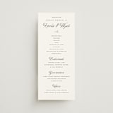"Terra" - Wedding Programs in Snow by Pixel and Hank - Front