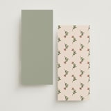 "Wedding Tapestry" - Wedding Programs in Coral Fern by Chris Griffith - Back of Card Options