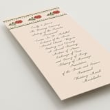 "Wedding Tapestry" - Wedding Programs in Coral Fern by Chris Griffith - Detail