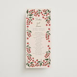"Cherry Tomatoes" - Wedding Programs in Tomato by Katharine Watson - Front