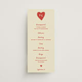 "Big Heart Wedding" - Wedding Programs in Cherry by Ani Somi - Front
