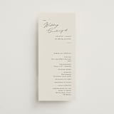 "kinkaid" - Wedding Programs in Ivory by Carolyn Nicks - Front