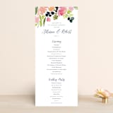 "Watercolor Wreath" - Wedding Programs in Grapefruit by Yao Cheng Design - Front
