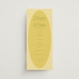 "Bloom" - Wedding Programs in Caribbean Citrus by Morgan Kendall - Front