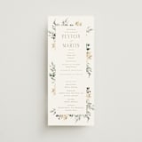 "Sprigs of Joy" - Wedding Programs in Pearl by Leah Bisch - Front