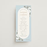 "Hydrangea Garden" - Wedding Programs in Sky by Susan Zinader - Front