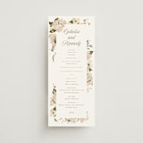 "Felicity" - Wedding Programs in Pearl by Leah Bisch - Front
