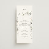 "Wildflower Garden" - Wedding Programs in Lace by Hannah Williams - Front