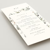 "Wildflower Garden" - Wedding Programs in Lace by Hannah Williams - Detail