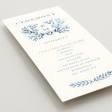 "Royal" - Wedding Programs in Cobalt by Petra Kern - Detail