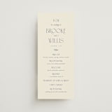 "Arched Monogram" - Wedding Programs in Ecru by Erica Krystek - Front