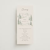 "Paradise" - Wedding Programs in Forest by Petra Kern - Front
