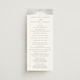 "Panoramic" - Wedding Programs in Cloud by Heather Schertzer - Front